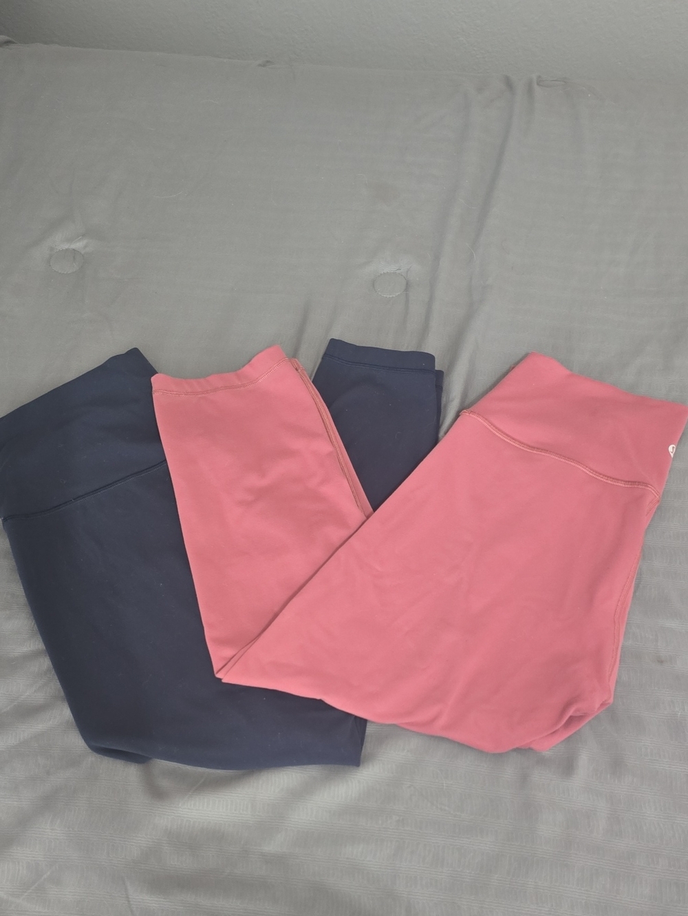 lululemon athletica Pink and Navy High-Rise Leggings